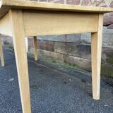 grande table de ferme 175 cm en sapin 1900 brasserie bois naturel brut