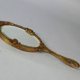 Miroir biseauté face à main ou à suspendre bronze vers 1900 SB152