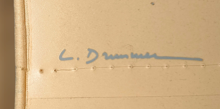 Louis Drimmer stylized lamp boat on the wave - ceramic enamelled two colors - 70s