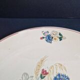 Digoin Sarreguemines ceramic pie dish, Agreste model