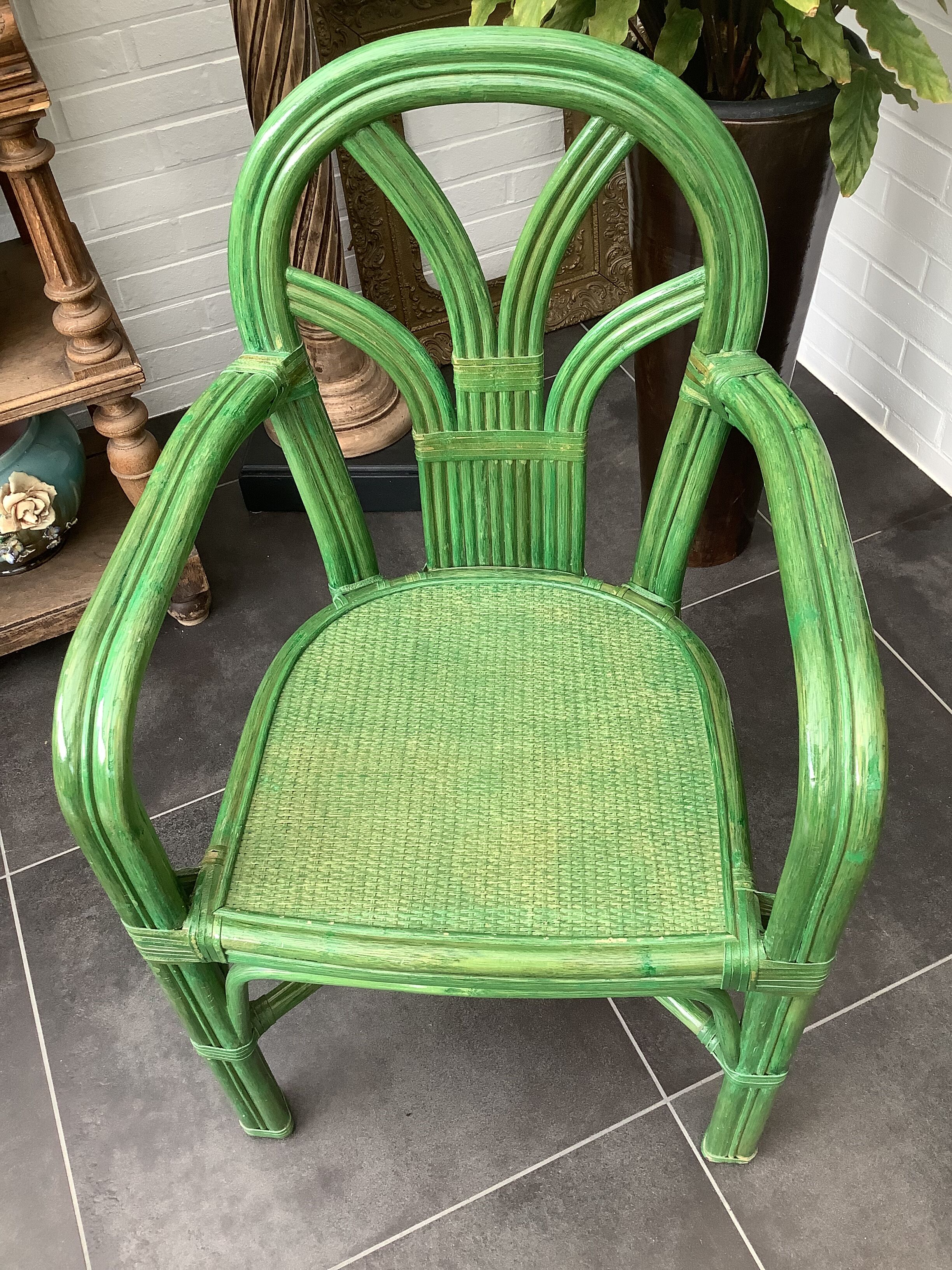 Rattan armchair