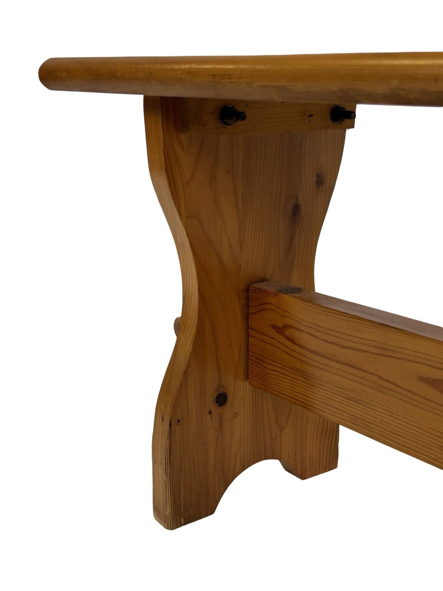 Vintage Pine Bench, 1960s Scandinavian Design small model
