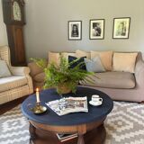 Table basse ronde en bois massif