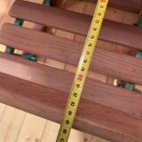 Cast iron and wood school desk