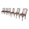Série de 6 chaises bistrot vintage