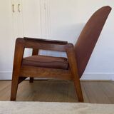 Manufrance armchairs and footrests