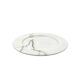 White Carrara marble centerpiece / plate, Up&Up Italy, 1970s