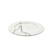 White Carrara marble centerpiece / plate, Up&Up Italy, 1970s