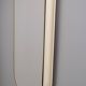 Oval mirror, white laqué wood 1960