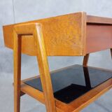 Table TV en chêne Jiràk par Drevotex, Vintage Tchèque 1960