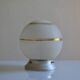 Art deco frosted glass ball table lamp