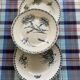 Mismatched ironstone flat plates