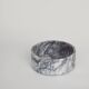 Cylindrical bowl in white/lilac marble
