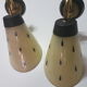 Pair of modernist appliques from the 50s/60s