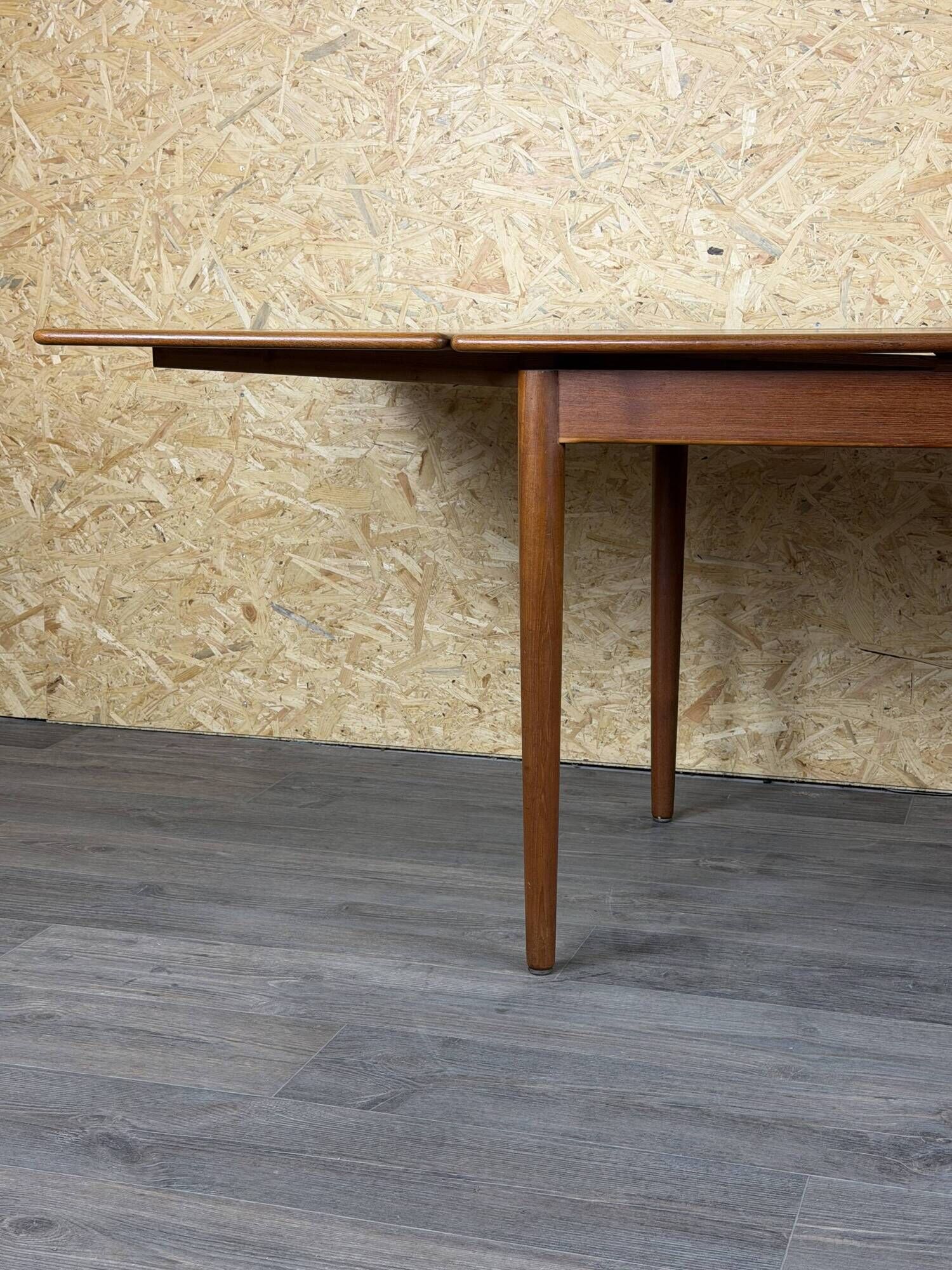 1960s 1970s Teak Extendable Dining Table Made in Denmark Danish Design