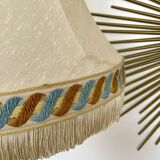 Vintage pagoda lampshade with fringes