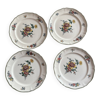 Lot de 4 assiettes vintage Villeroy et Boch