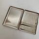 Vintage cigarette holder 1960 imitation leather box - 11 x 8 cm