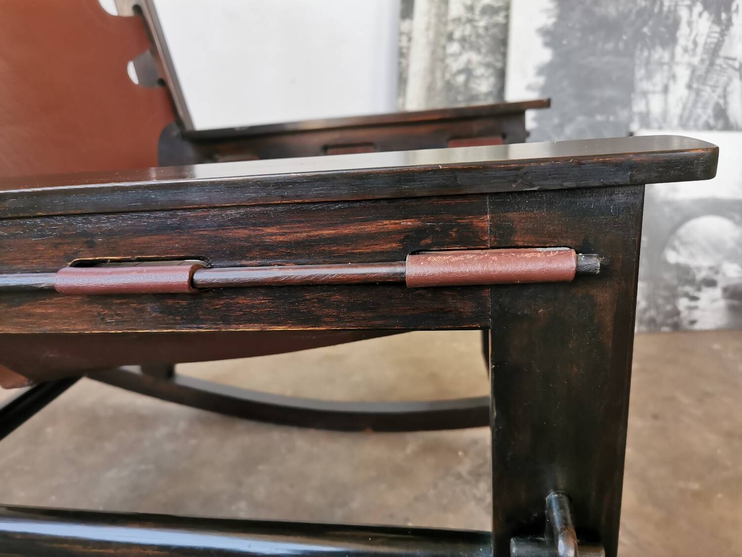 Brutalist rocking chair