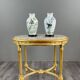 Pair of porcelain vases by Franklin, “The Meadowland Bird Vase”, 20th century.