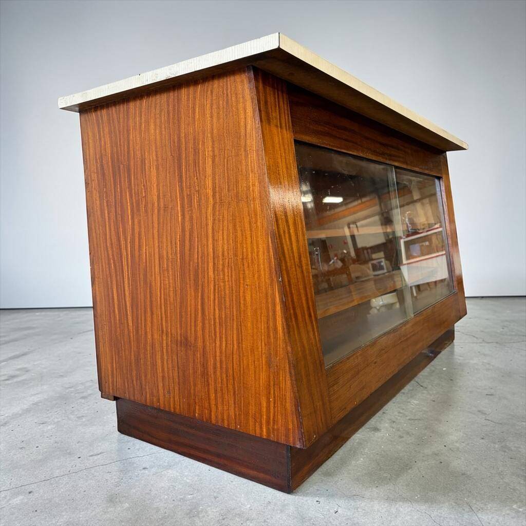 Vintage wooden shop counter/display case