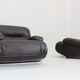 Giuseppe Munari lounge chairs brown leather 1970s, Italy, set of 2
