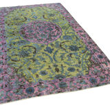 Hand-knotted rustic anatolian 1980s 170 cm x 264 cm