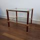 Roche Bobois coffee table in wood, brass and 70s glass