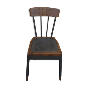 chaise d'atelier en métal
