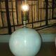 Ceramic lamp foot, iridescent white