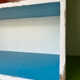 Shelf with wall or wooden lockers