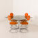 Italian Space Age dining table with 4 chairs attributed to Giotto Stoppino, 1970s