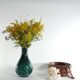 Green Vicke Lindstrand Ceramic Vase "638" Upsala Ekeby, 1950's