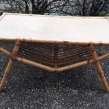 Rattan coffee table