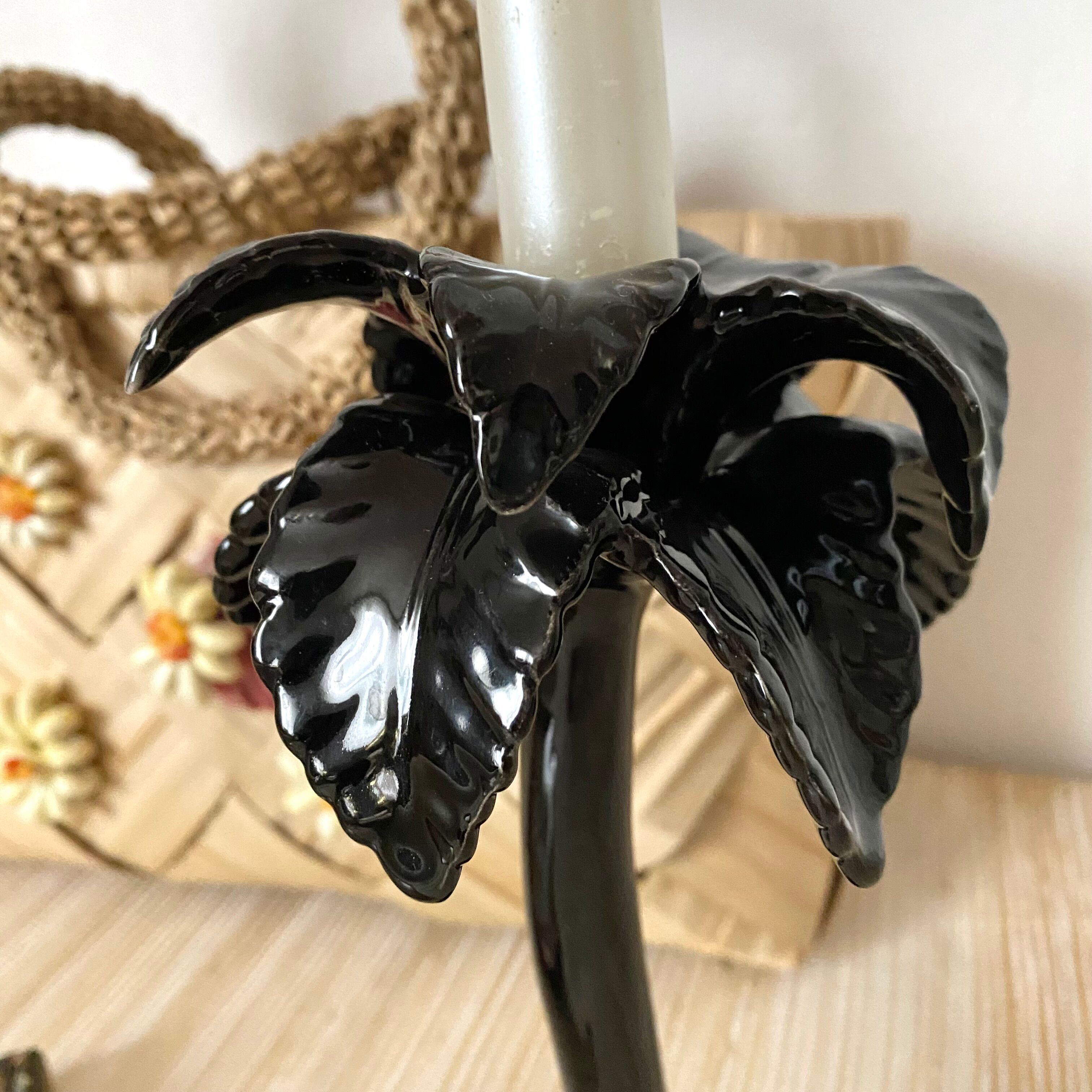 Palm candle holder 80s-90s