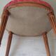 Louis XVI style stool in solid cherry wood