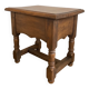 Chest bedside twentieth century solid oak pegged base spacer