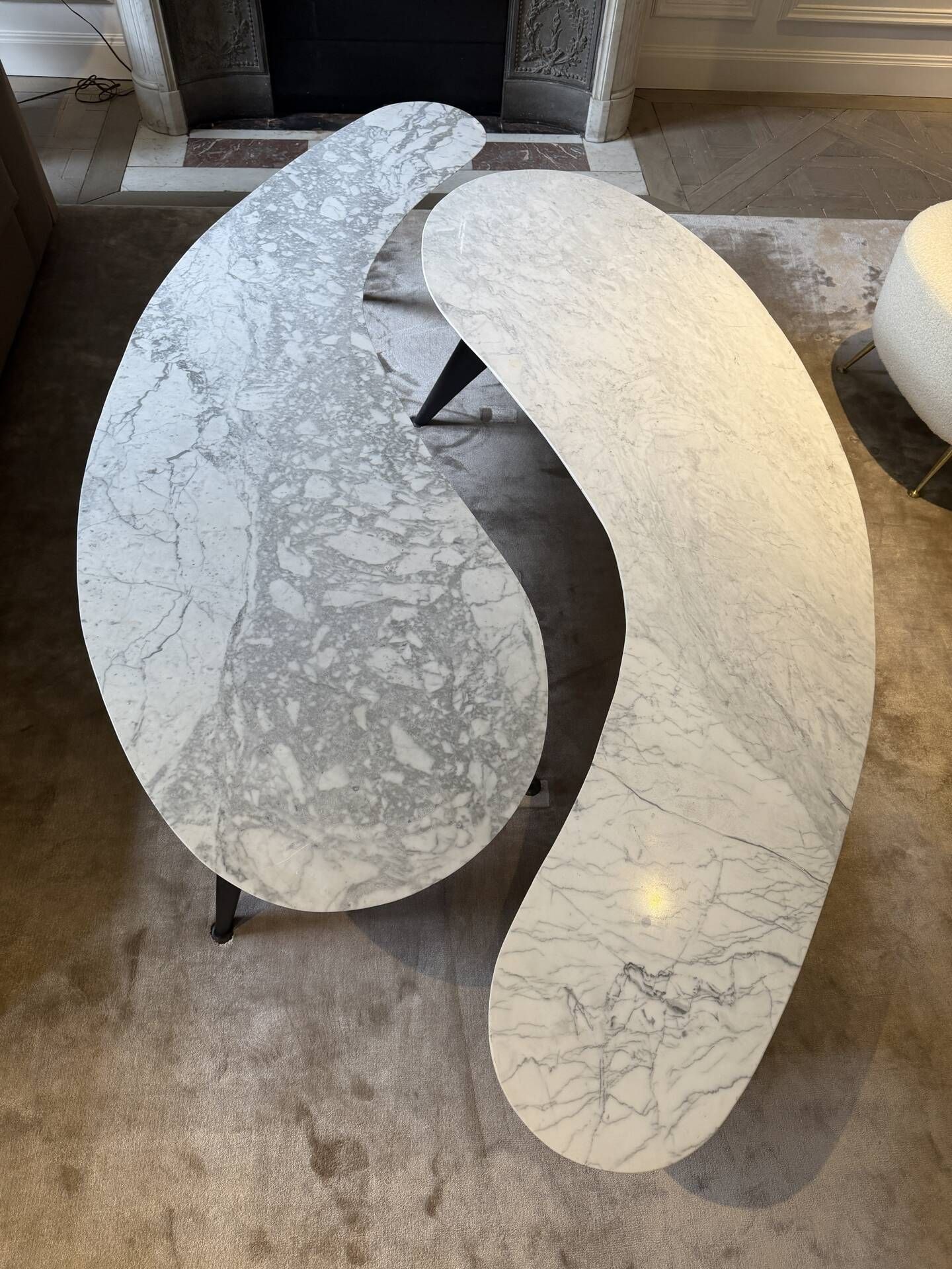 Marble coffee table