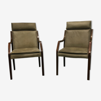 Paire de fauteuils vintage par Walter Knoll