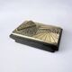 Brutalist wood and resin vanity box, Italy, 1980