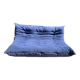 Togo 3-seater sofa in blue fabric