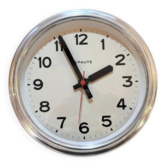 Functional industrial clock Lepaute 25 cm station pendulum Brillié 1960 ATO