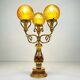 Lampe de table à 3 bras Chasse par C. Florentine, Italie, années 1950