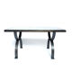 Table d’appoint en fer forgé vintage brutaliste par Raymond Subes