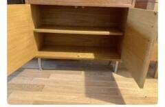 Scandinavian secretary 1960 golden oak
