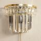 Glass wall lamp. Italy, 1950s