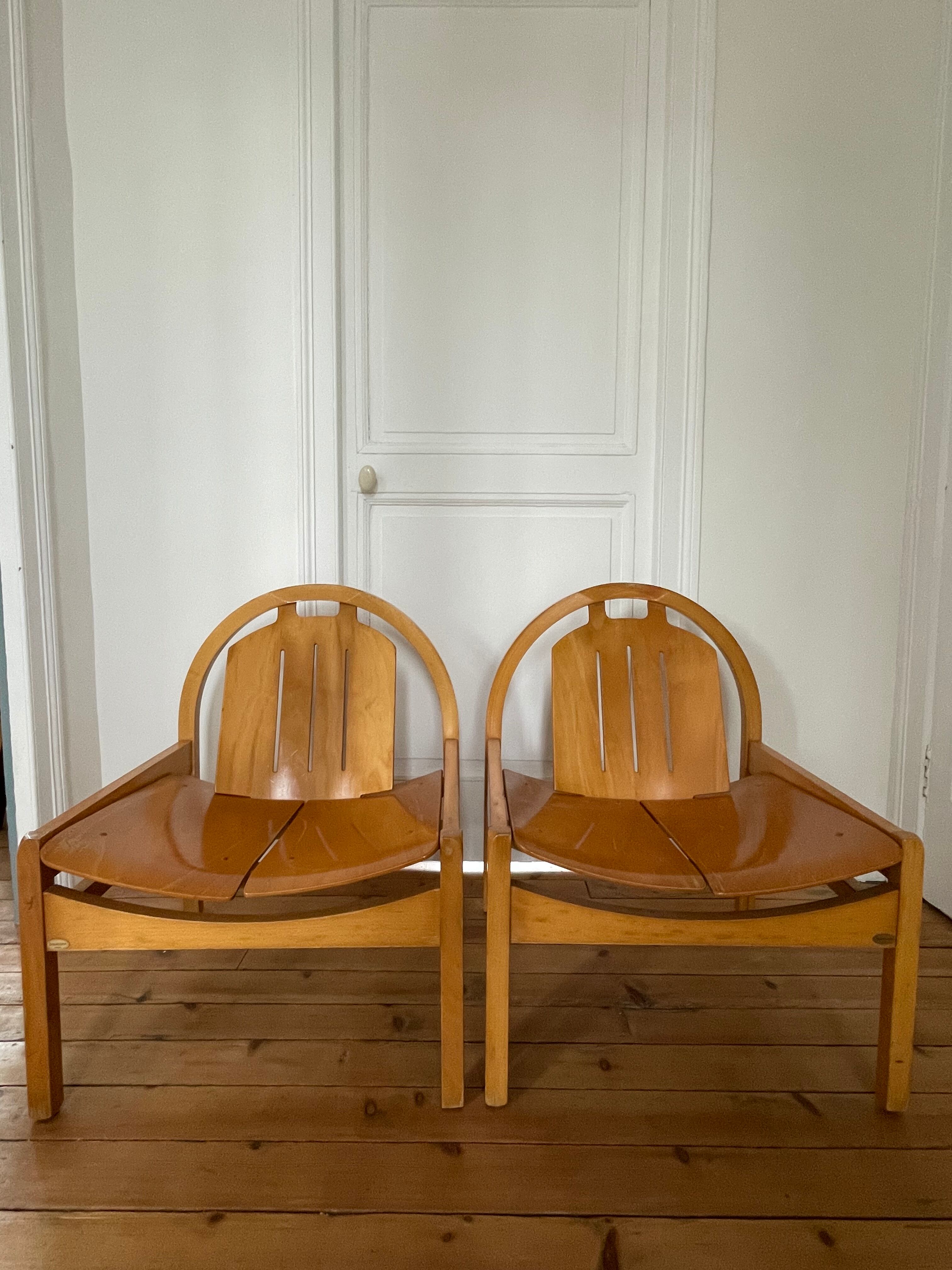 Pair of Baumann lounge chairs, Argos models