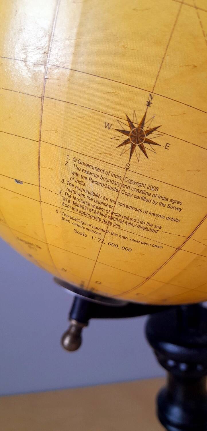 Napoleon 3 style terrestrial globe