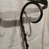 Console design in brushed steel and glass