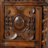 Oratory in solid walnut, Neo-Gothic Renaissance style – Late 19th century